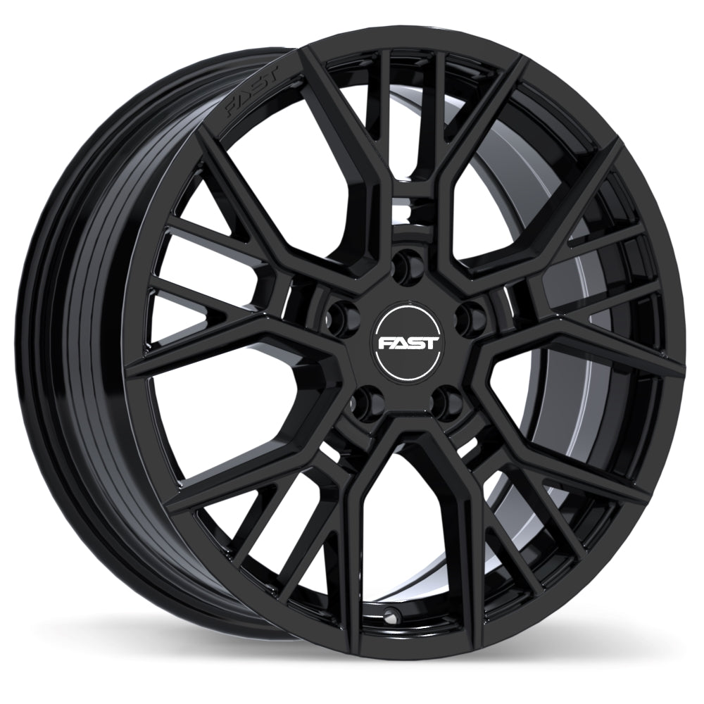 Fast Wheels Spectre Gloss Black 17x7.5 5x114.3 et45 66.1 F278N-1775-65BN+45F661