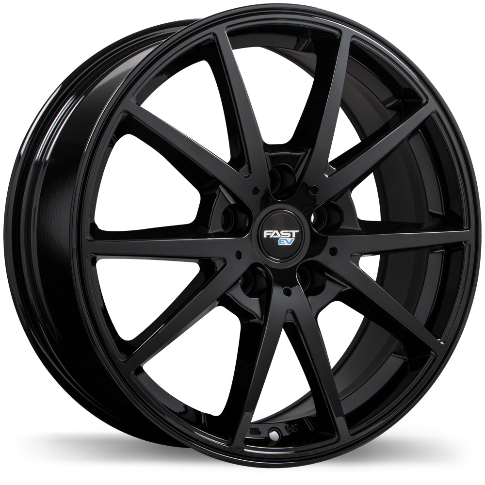 Fast Wheels EV02 Gloss Black 17x6.5 5x114.3 et38 66.1 FE02N-1765-65BN+38C661