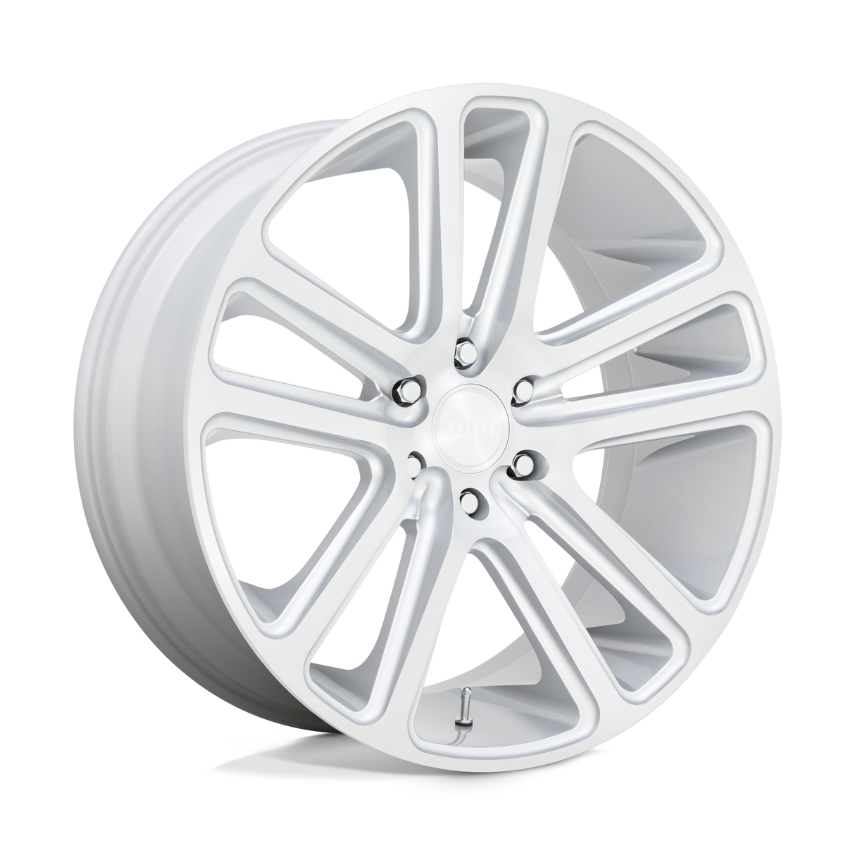 DUB 1PC S257 FLEX GLOSS SILVER BRUSHED FACE 22X9.5 6x139.7 et25 106.1