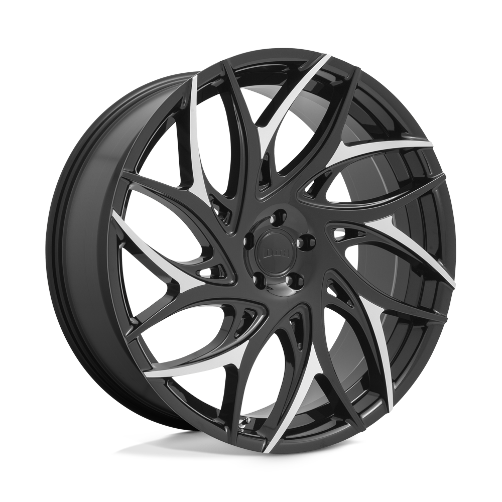 DUB 1PC S259 G.O.A.T. GLOSS BLACK W/ MACHINED SPOKES 22X9 5x114.3 et35 72.56