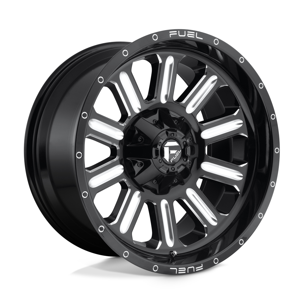 Fuel 1PC D620 HARDLINE GLOSS BLACK MILLED 20X10 8x165.1 et-18 125.1