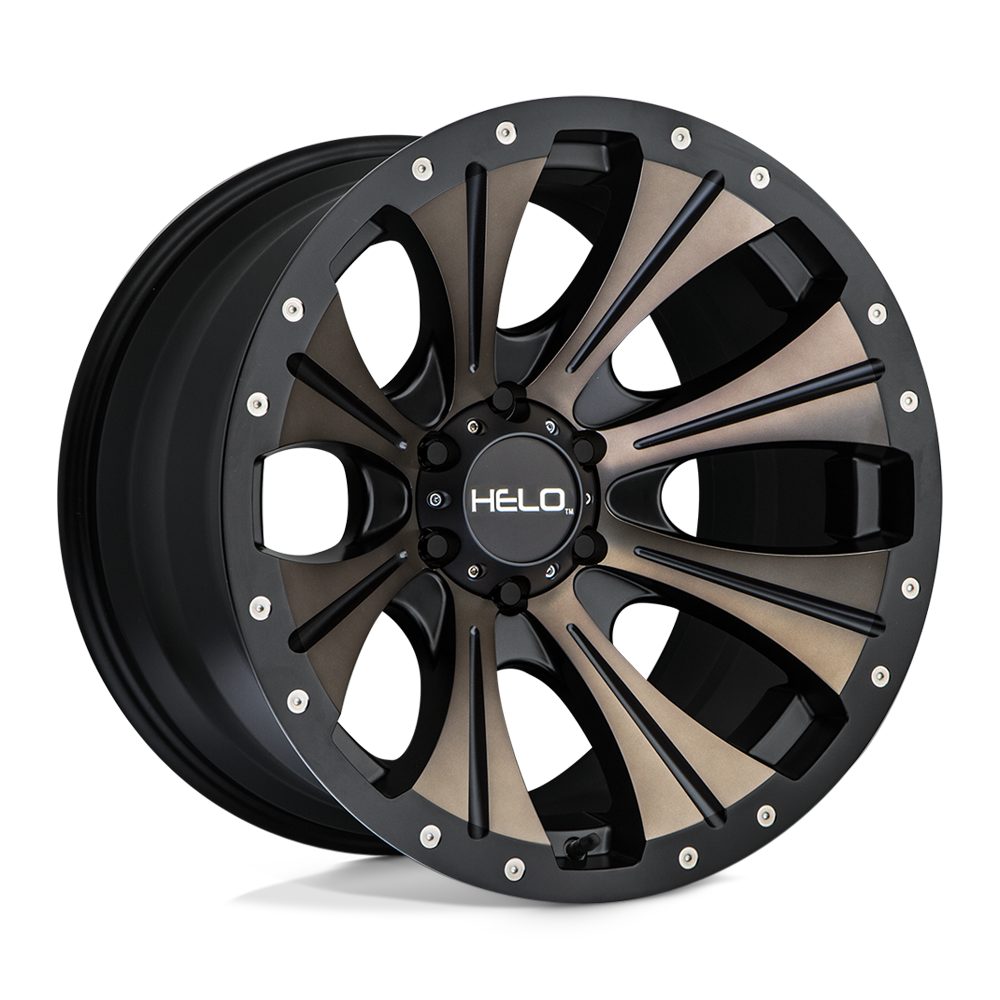 Helo HE901 SATIN BLACK MACHINED W/ DARK TINT 17X9 6x139.7 et-12 106.1