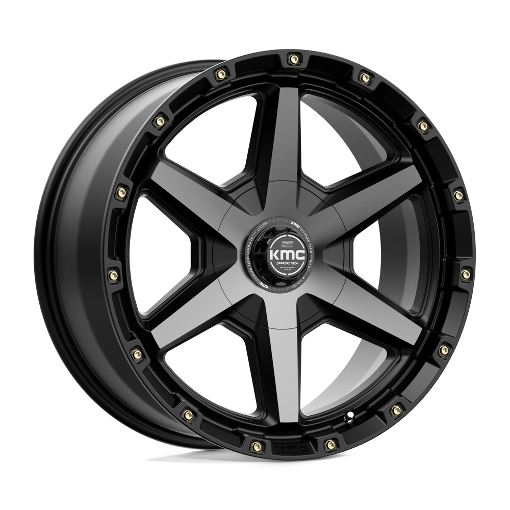 KMC KM101 TEMPO SATIN BLACK W/ GRAY TINT 20X9 6x135/6x139.7 et18 106.1