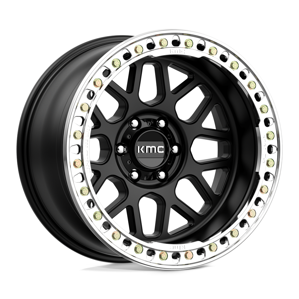 KMC KM235 GRENADE CRAWL BEADLOCK SATIN BLACK 20X10 6x139.7 et-48 108