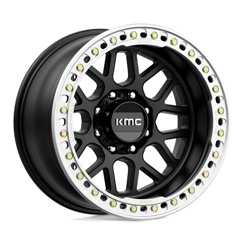 KMC KM235 GRENADE CRAWL BEADLOCK SATIN BLACK 20X10 8x165.1 et-48 125.1