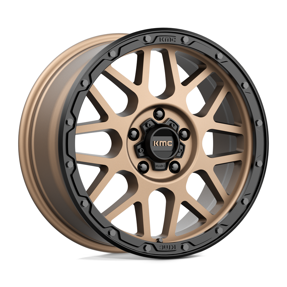 KMC KM535 GRENADE OFF-ROAD MATTE BRONZE W/ MATTE BLACK LIP 18X8.5 5x120 et35 64.15