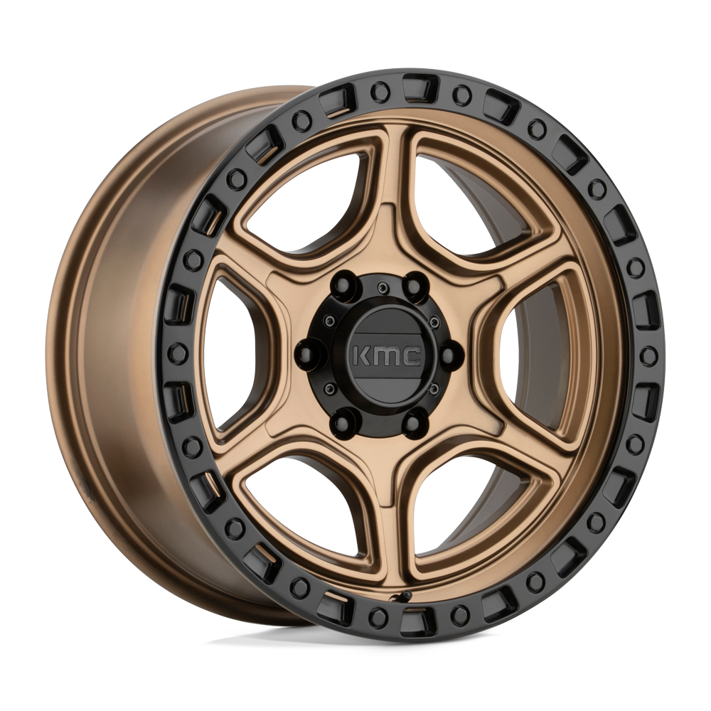 KMC KM539 PORTAL SATIN BRONZE W/ SATIN BLACK LIP 17X8.5 5x127 et18 71.5