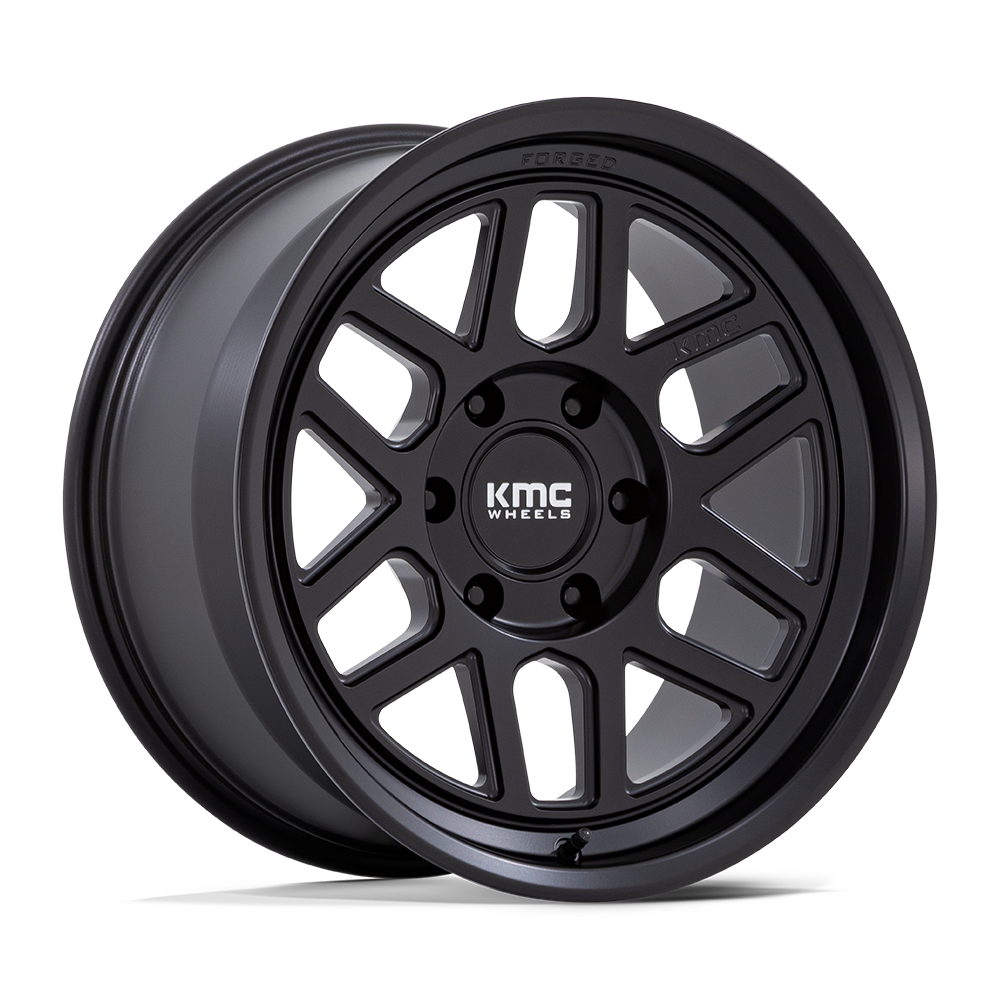 KMC KM446 MESA FORGED MONOBLOCK SATIN BLACK 18X9 6x139.7 et-12 106.1