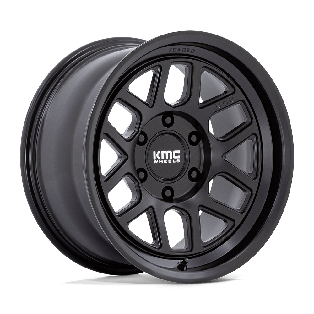 KMC KM446 MESA FORGED MONOBLOCK SATIN BLACK 17X8.5 6x139.7 et-10 106.1