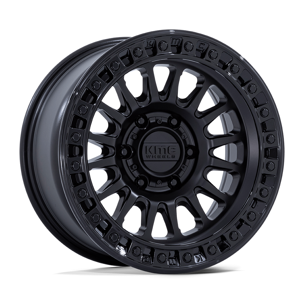 KMC KM552 IMS MATTE BLACK W/ GLOSS BLACK LIP 18X9 6x139.7 et30 106.1