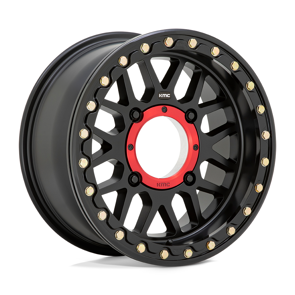 KMC Powersports KS235 GRENADE BEADLOCK SATIN BLACK 15X7 4x156 et10 115.1