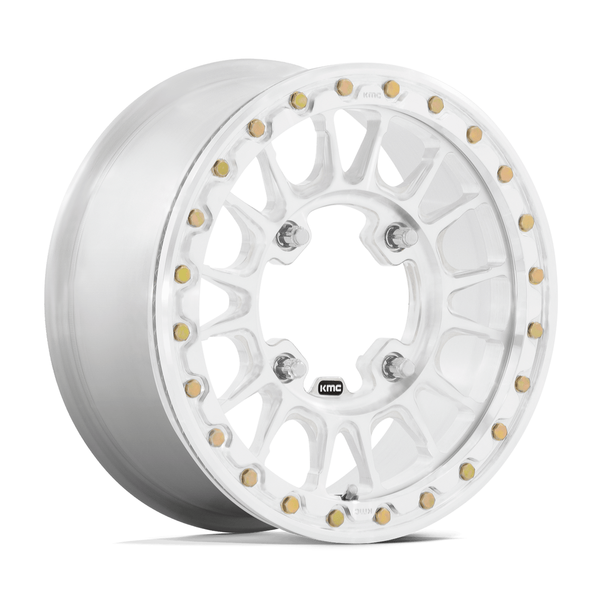 KMC Powersports KS436 IMPACT FORGED BEADLOCK RAW MACHINED FORGED 15X6 6x139.7 et50 100.3