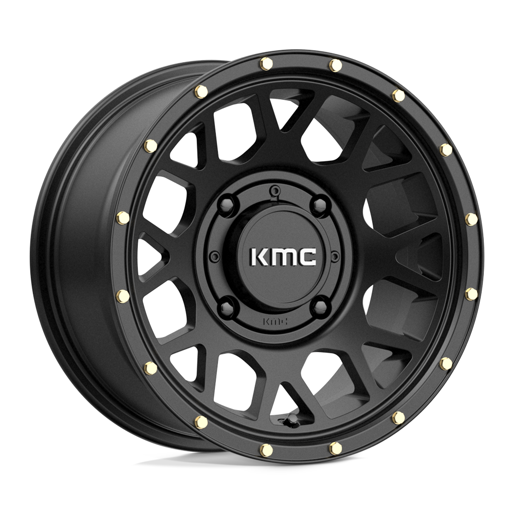 KMC Powersports KS135 GRENADE SATIN BLACK 14X10 4x137 et0 112.1