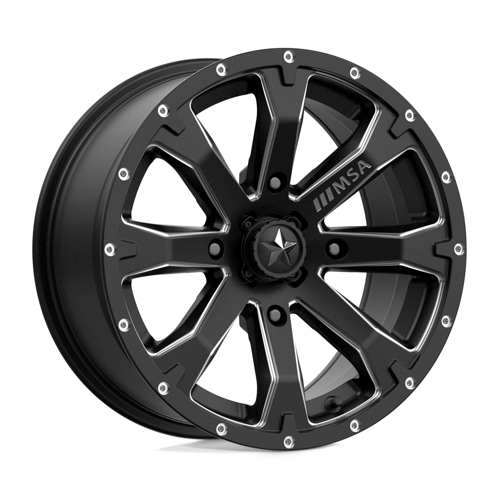 MSA Offroad Wheels M42 BOUNTY SATIN BLACK MILLED 15X7 4x110 et10 86