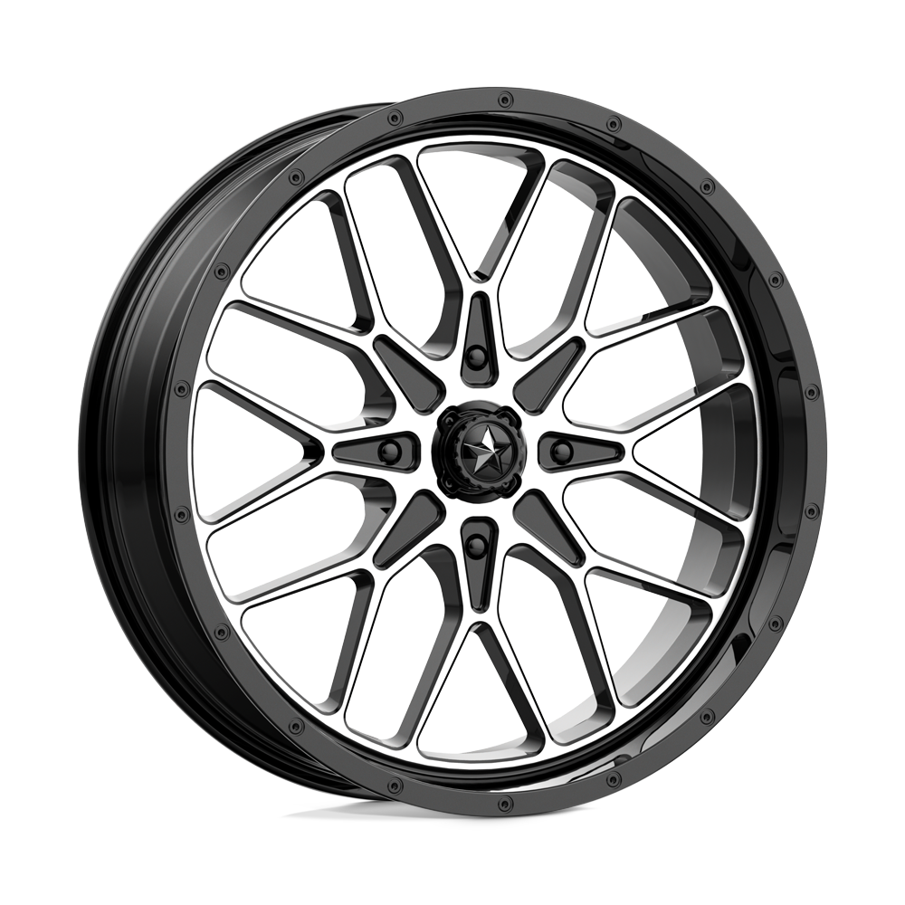 MSA Offroad Wheels M45 PORTAL GLOSS BLACK MACHINED 20X7 4x156 et0 115.1