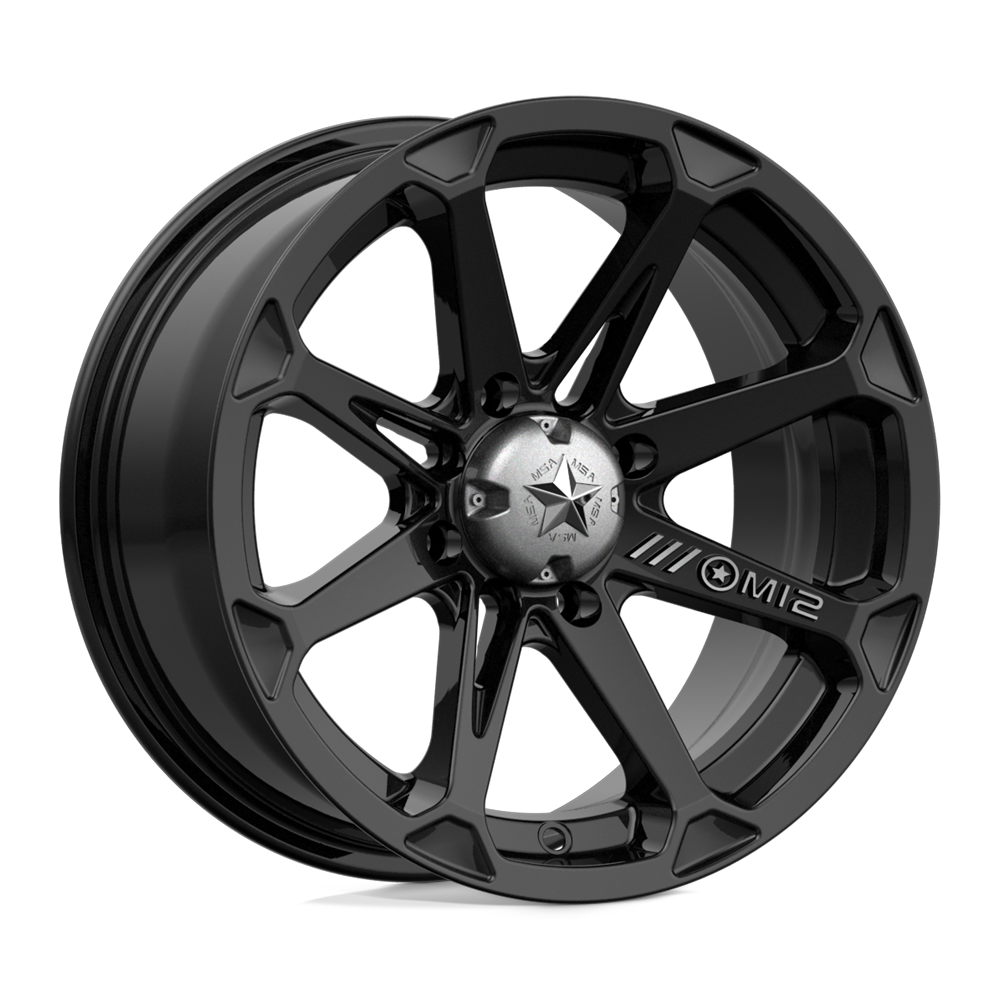 MSA Offroad Wheels M12 DIESEL GLOSS BLACK 14X7 4x156 et10 132