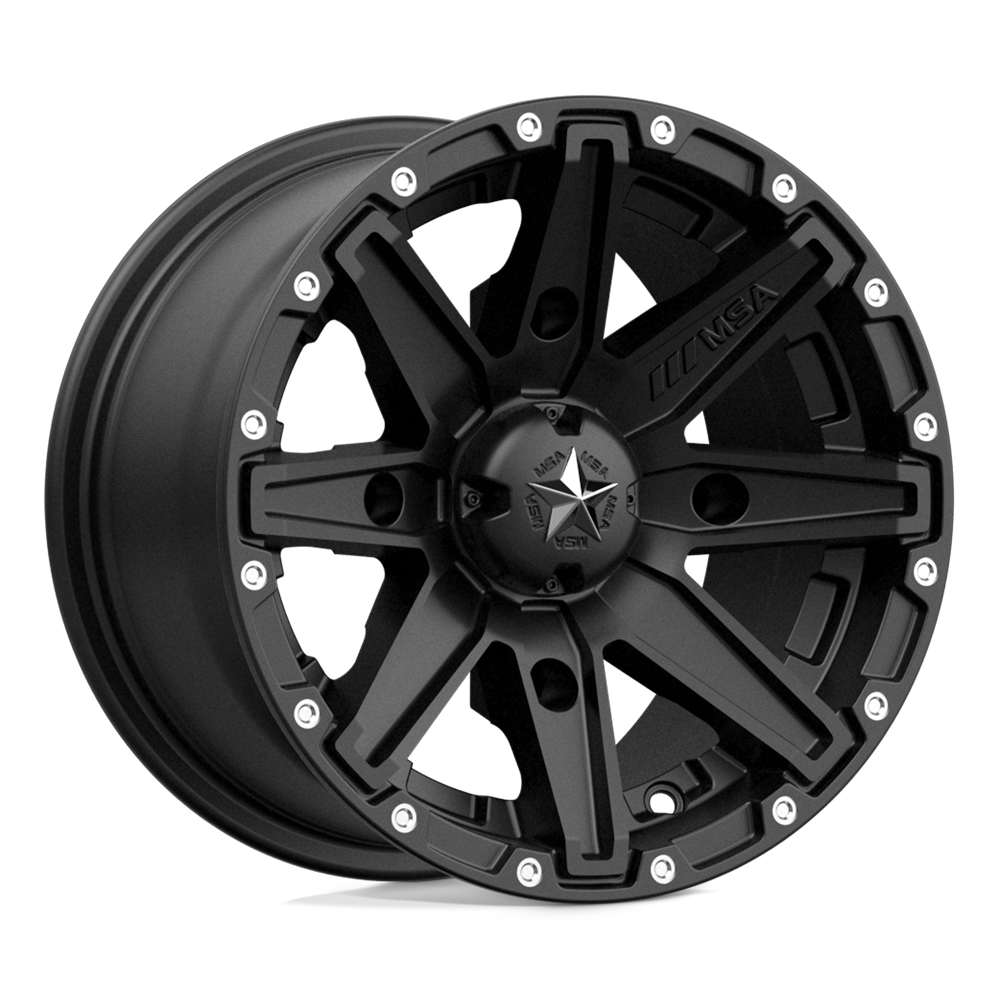 MSA Offroad Wheels M33 CLUTCH SATIN BLACK 12X7 4x156 et10 132