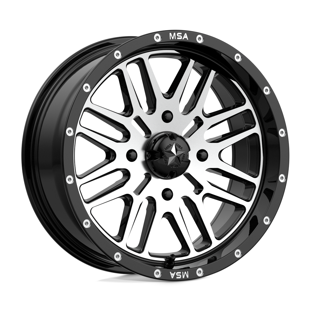 MSA Offroad Wheels M38 BRUTE GLOSS BLACK MACHINED 16X7 4x156 et10 132