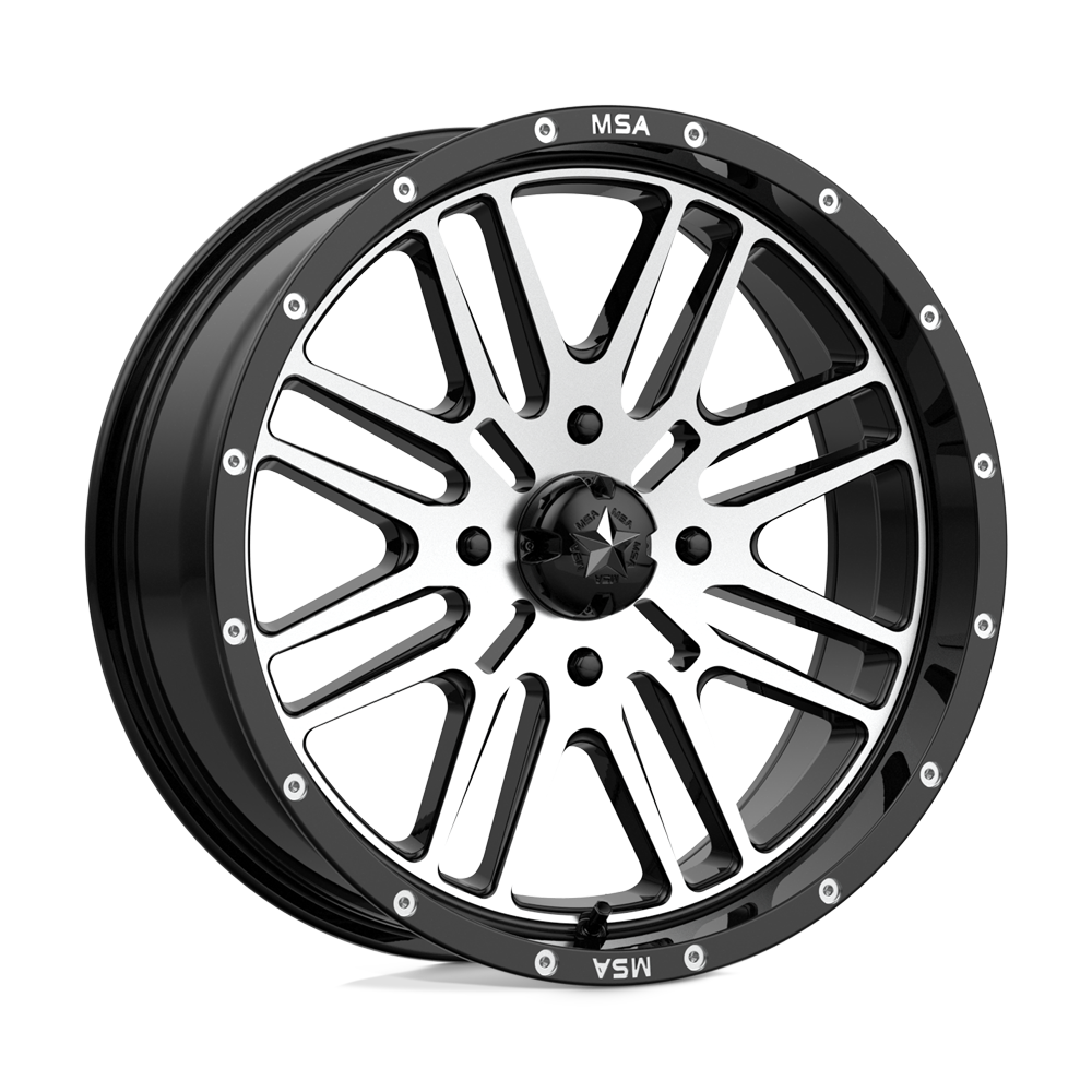 MSA Offroad Wheels M38 BRUTE GLOSS BLACK MACHINED 18X7 4x156 et10 132