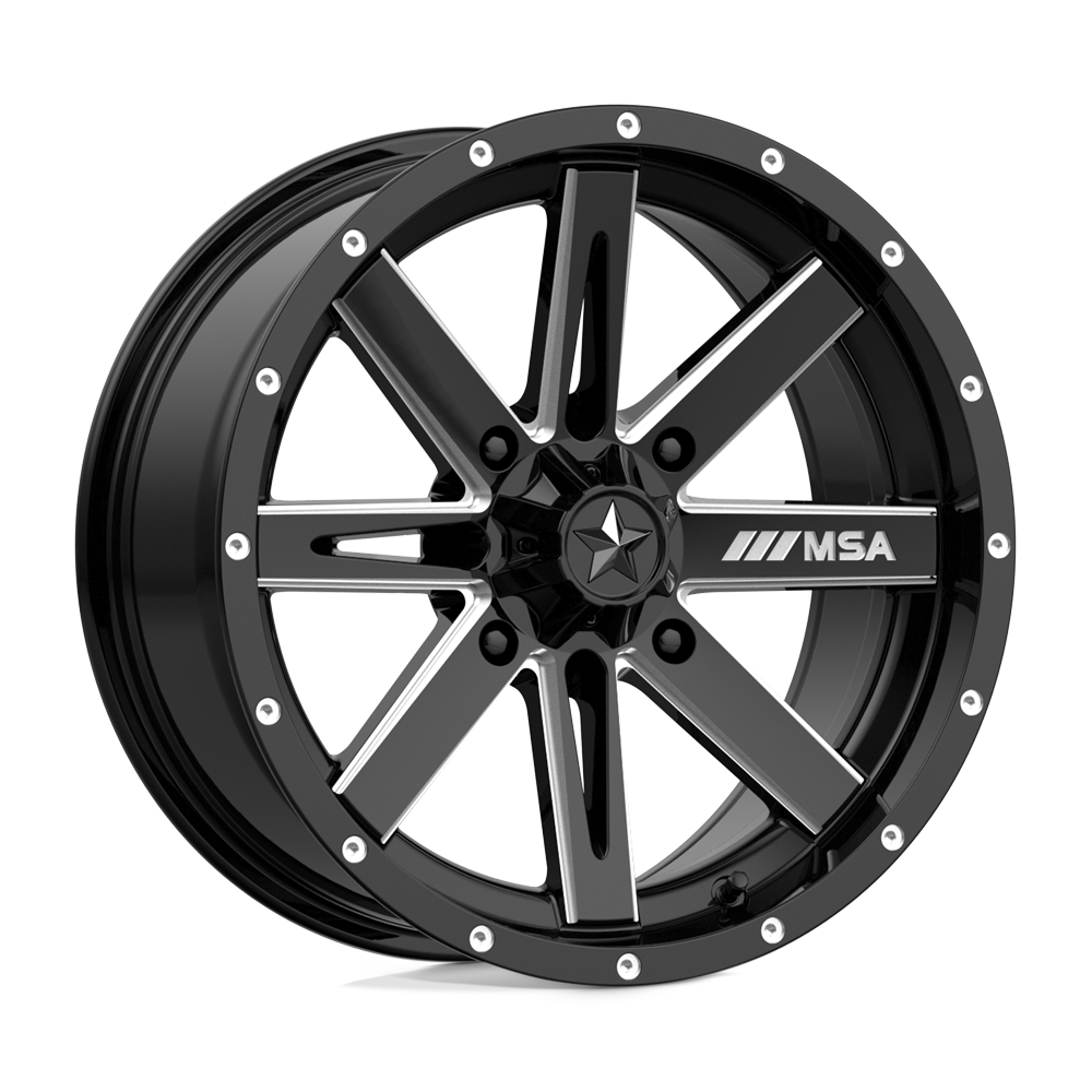 MSA Offroad Wheels M41 BOXER GLOSS BLACK MILLED 16X7 4x156 et10 132