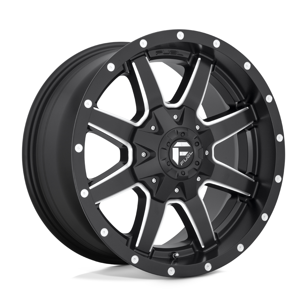 Fuel 1PC D538 MAVERICK MATTE BLACK MILLED 22X9.5 5x139.7/5x150 et25 110.1