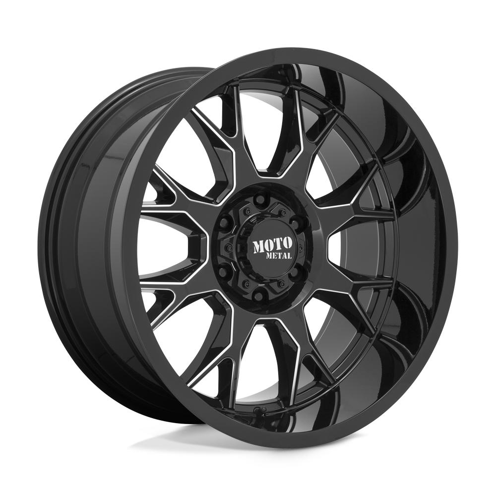 Moto Metal MO806 GLOSS BLACK MILLED 20X9 5x150 et0 110.1