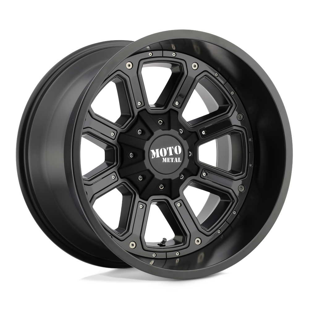 Moto Metal MO984 SHIFT MATTE BLACK W/ G-BLK INSERTS 20X9 6x135/6x139.7 et18 106.1