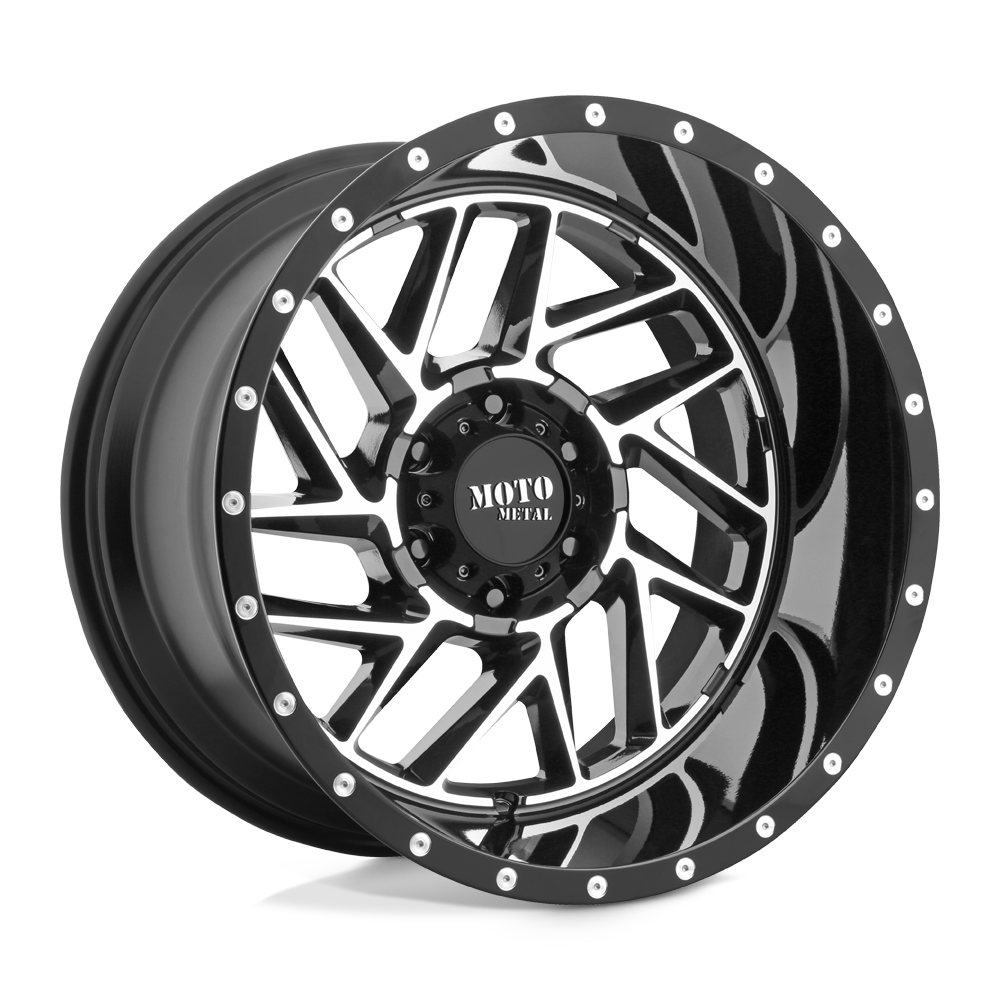 Moto Metal MO985 BREAKOUT GLOSS BLACK MACHINED 16X8 5x127 et-6 78.1