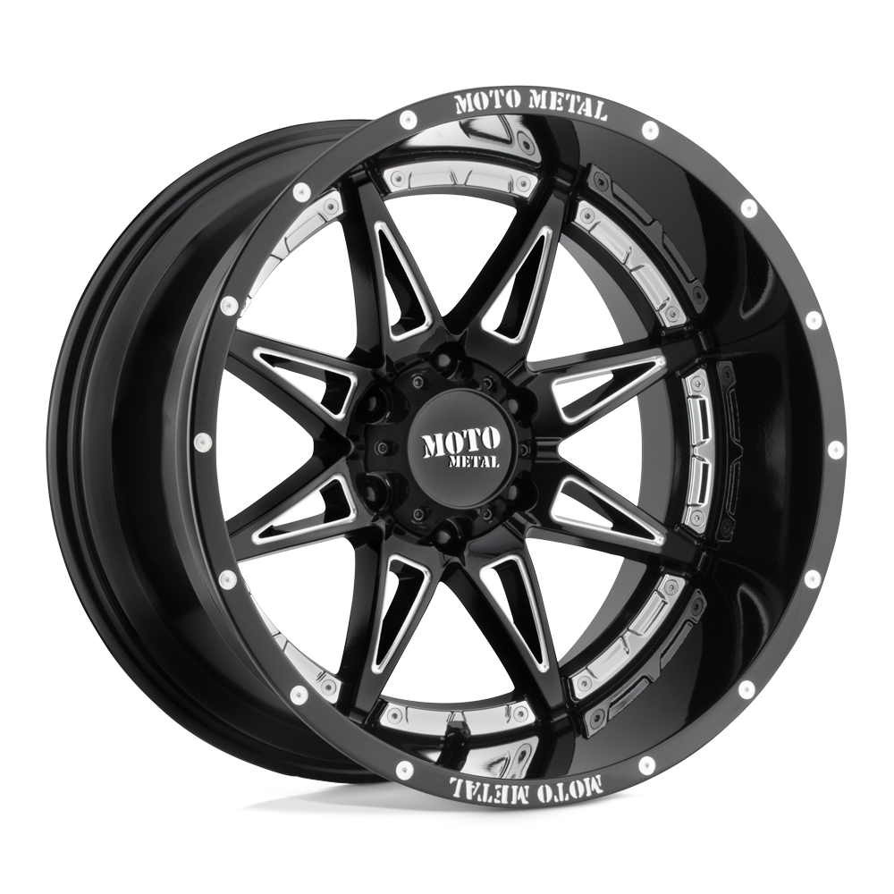 Moto Metal MO993 HYDRA GLOSS BLACK MILLED 20X10 6x139.7 et-18 106.1