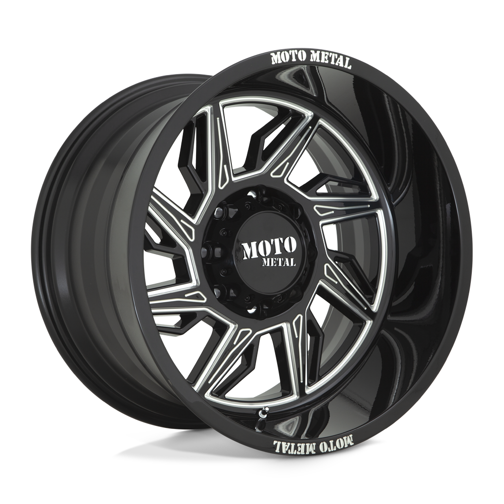 Moto Metal MO997 HURRICANE GLOSS BLACK MILLED - LEFT DIRECTIONAL 22X12 5x127 et-44 71.5