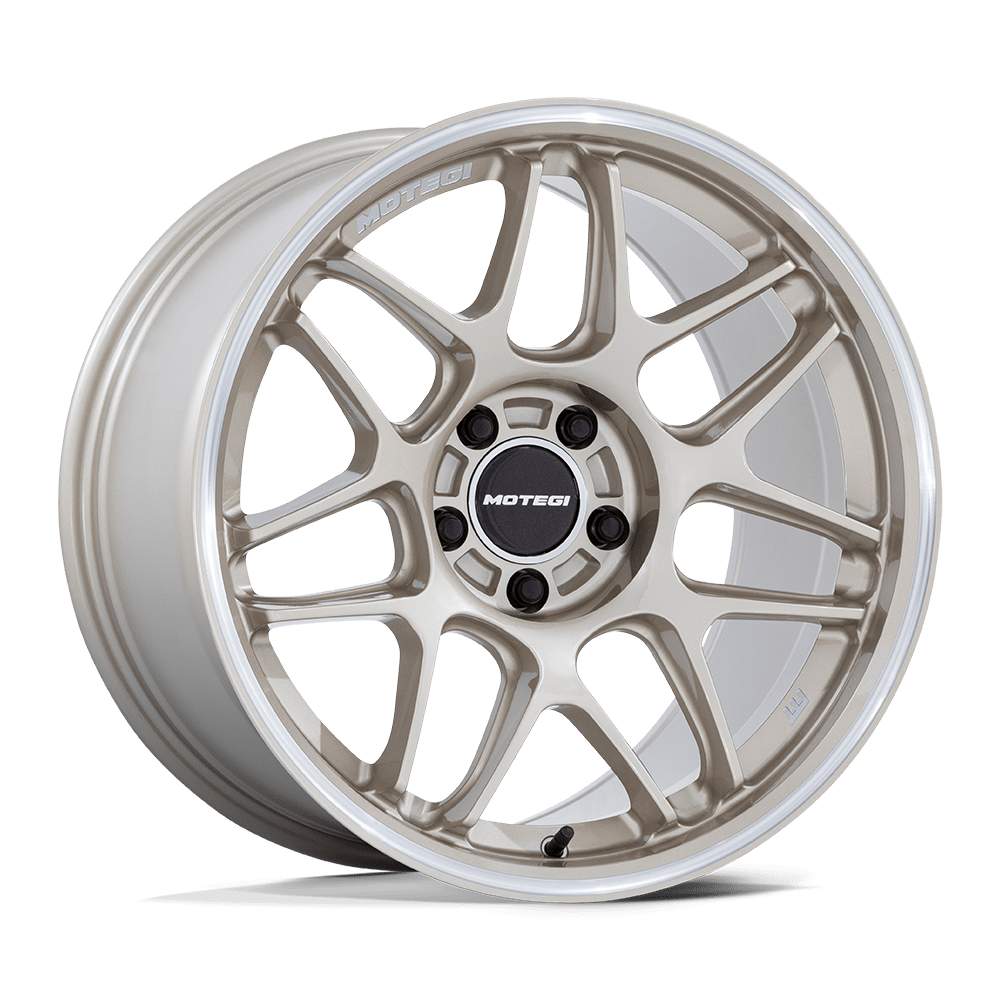 Motegi MR158 TSUBAKI MOTORSPORT GOLD W/ MACHINED LIP 18X9.5 5x120 et25 74.1