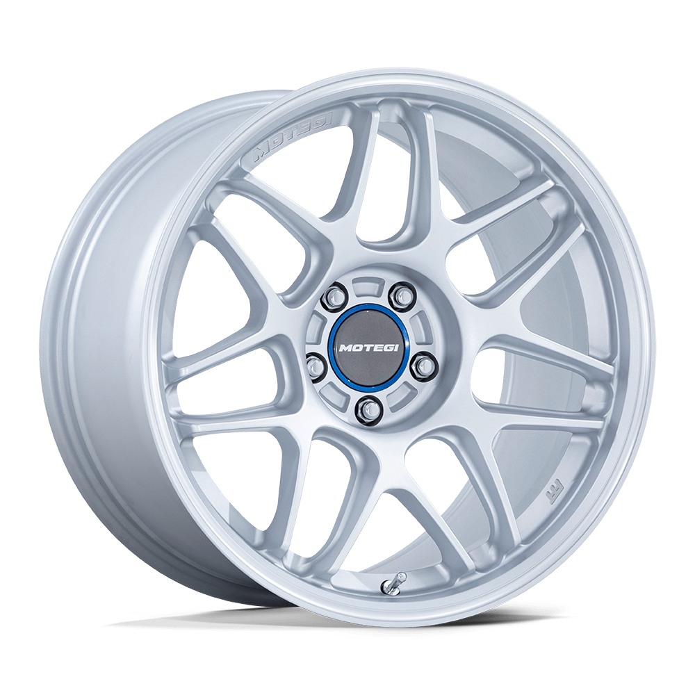 Motegi MR158 TSUBAKI HYPER SILVER W/ MACHINED LIP 18X9.5 5x114.3 et25 72.56