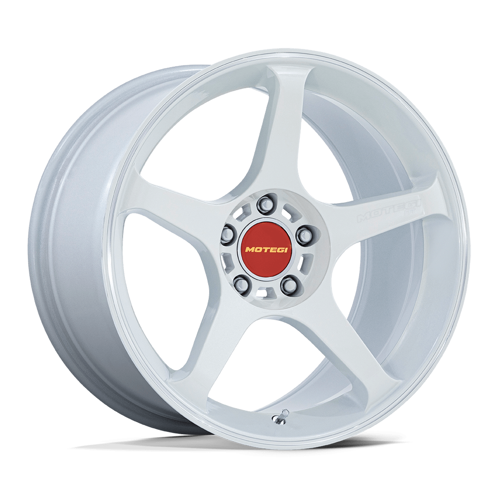 Motegi MR159 BATTLE V MATSURI WHITE PEARL W/ MACHINED LIP STRIPE 18X9.5 5x100 et38 56.15