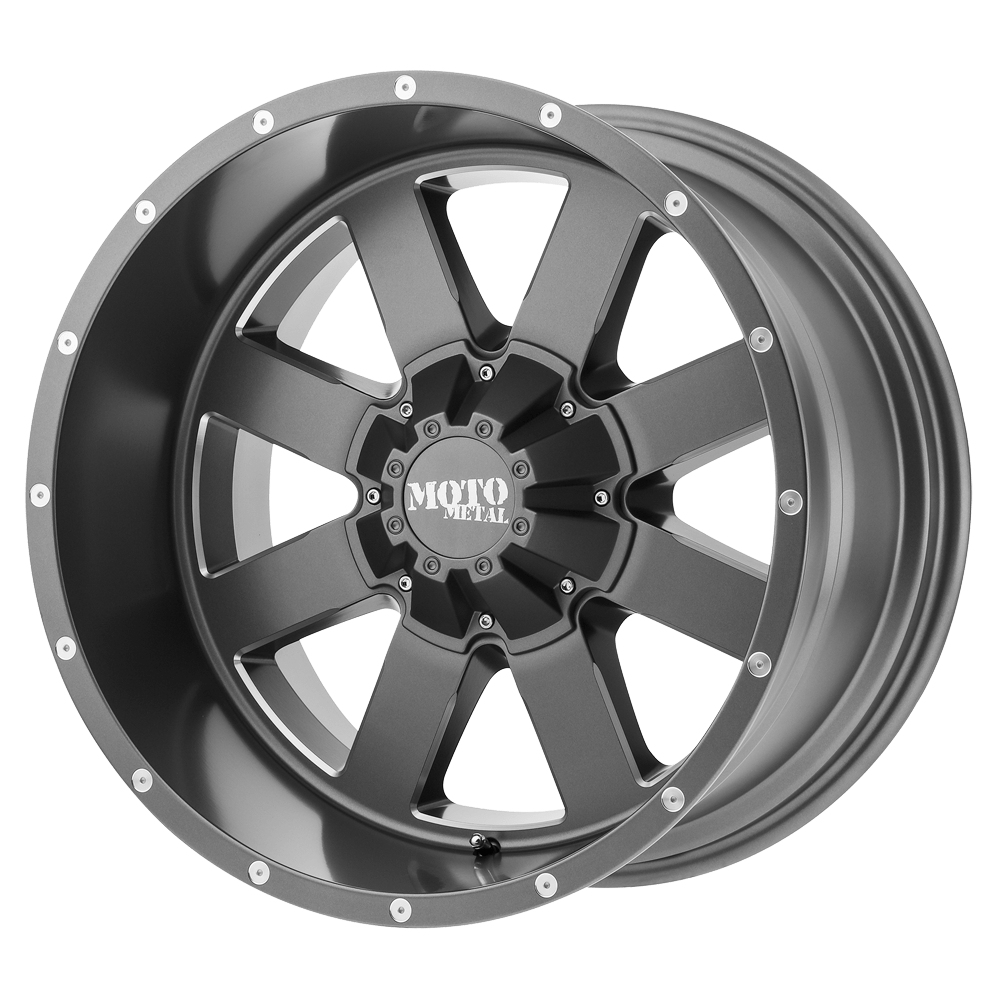 Moto Metal MO962 SATIN GRAY MILLED 18X9 8x165.1 et0 125.1