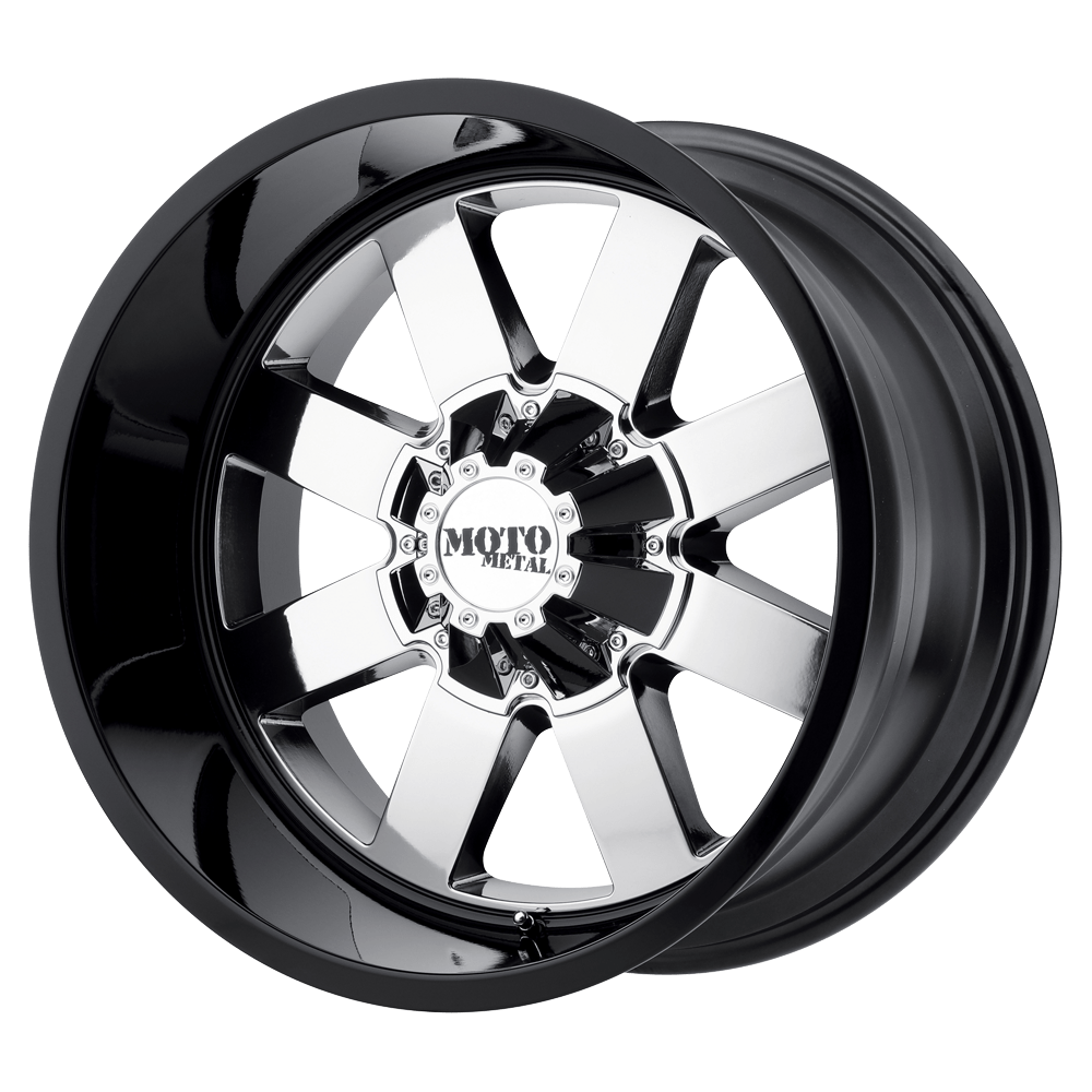 Moto Metal MO962 PVD CENTER W/ GLOSS BLACK LIP 20X9 8x165.1 et0 125.1