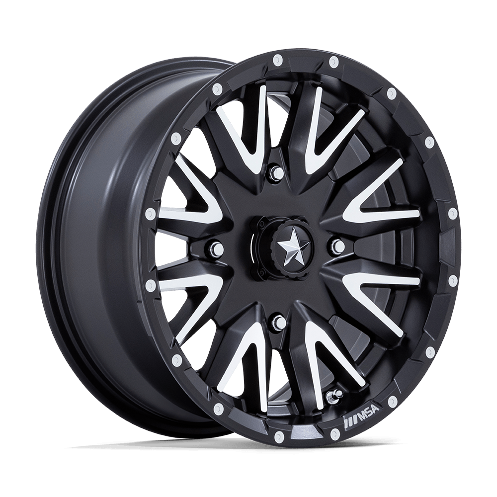 MSA Offroad Wheels M49 CREED MATTE BLACK MACHINED 15X7 4x156 et10 115.1