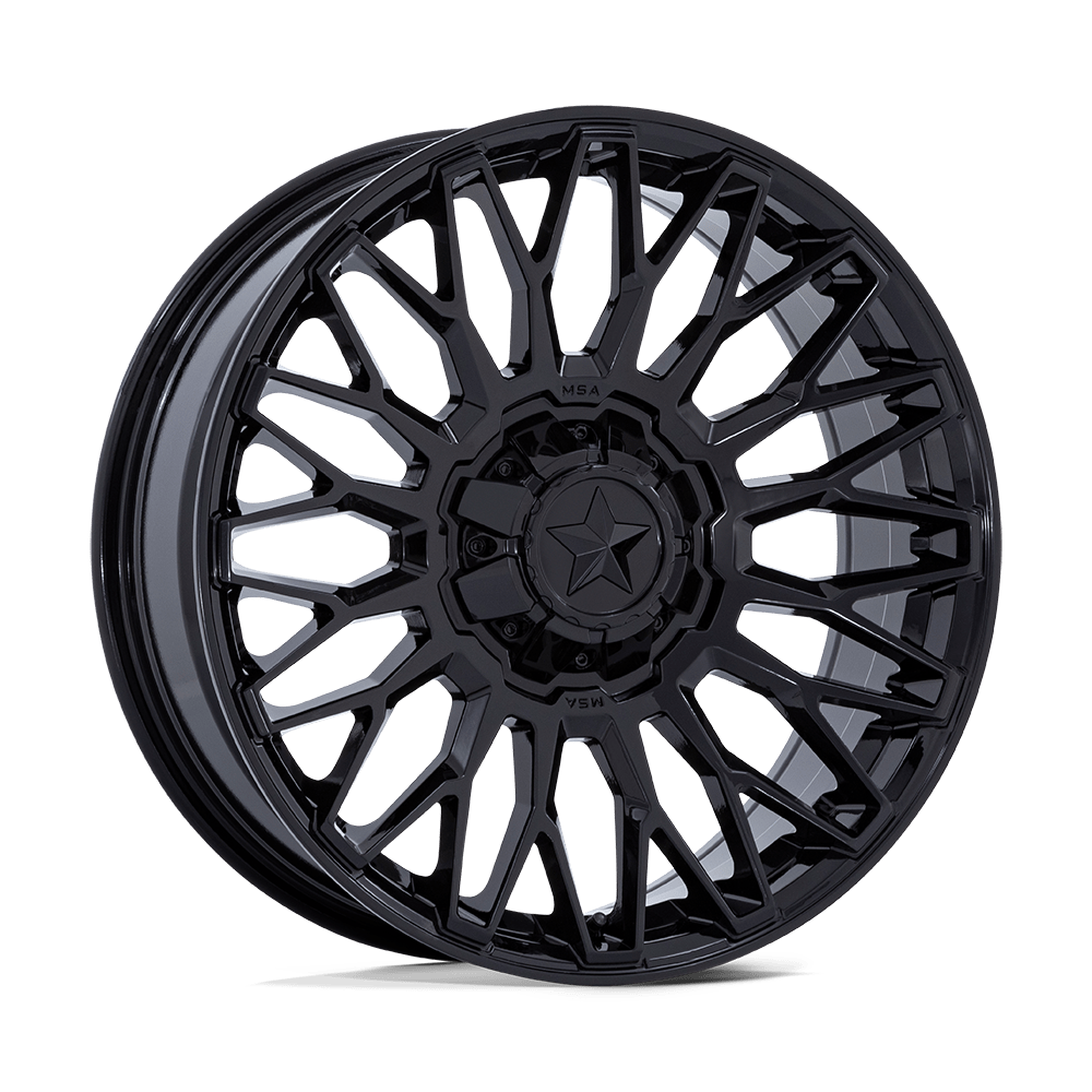 MSA Offroad Wheels M50 CLUBBER GLOSS BLACK 24X7 4x137/4x156 et0 110.1