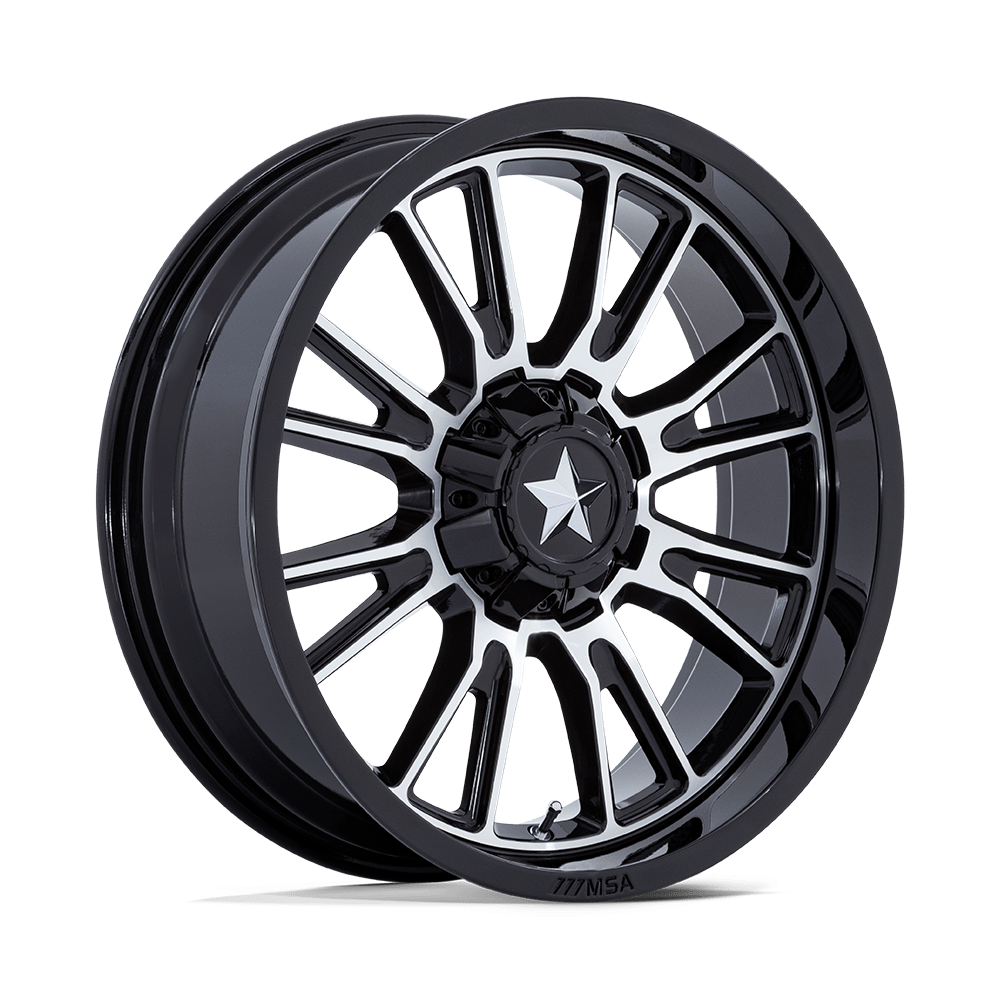 MSA Offroad Wheels M51 THUNDERLIPS GLOSS BLACK MACHINED 24X7 5x114.3 et0 72.56