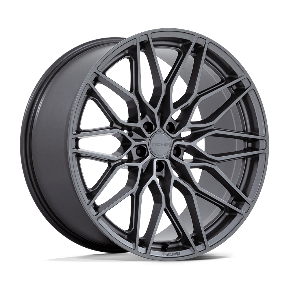 Niche 1PC NC277 CALABRIA 5 MATTE GUNMETAL 20X9 5x114.3 et35 72.56