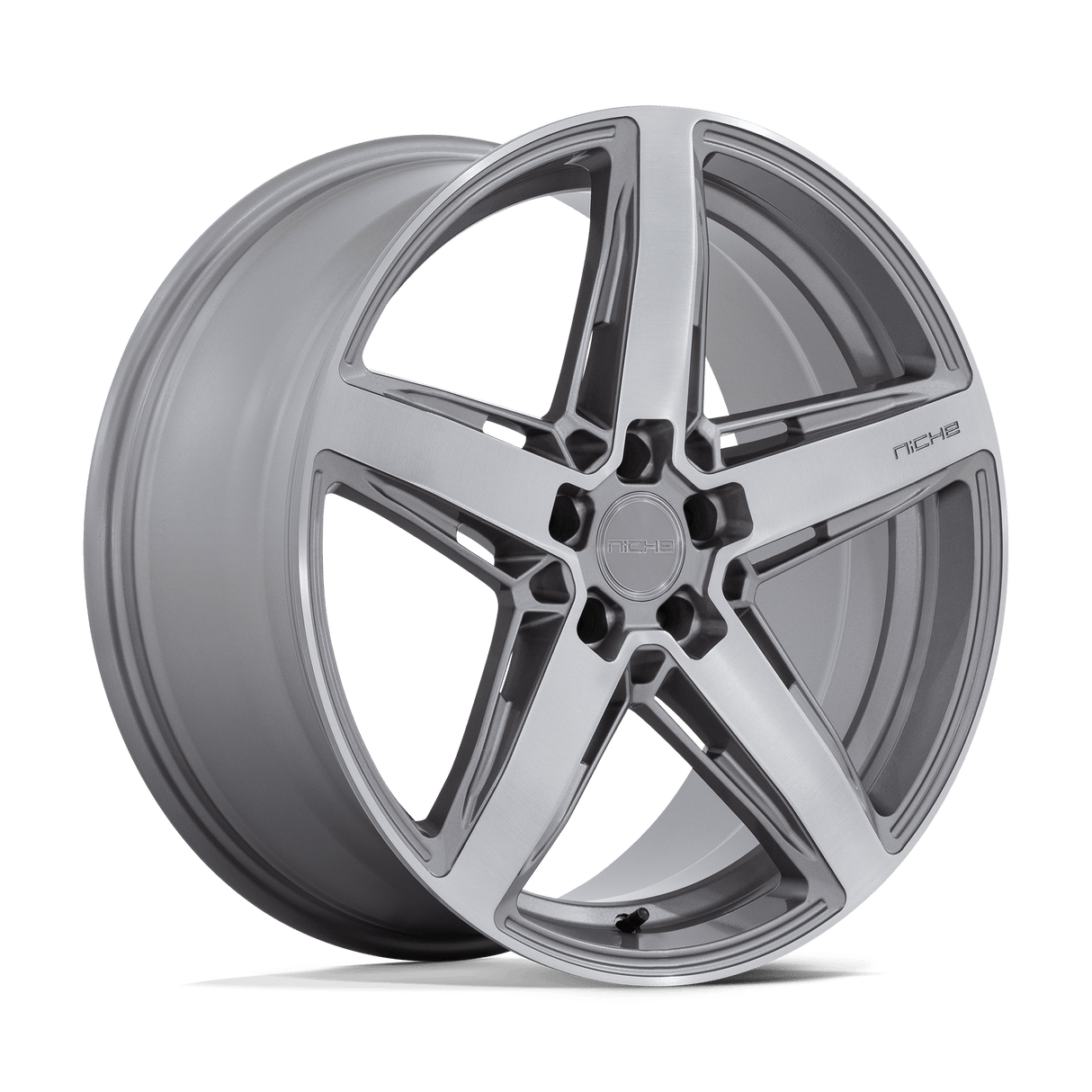 Niche 1PC M270 TERAMO ANTHRACITE BRUSHED FACE TINT CLEAR 20X9 5x114.3 et25 72.56
