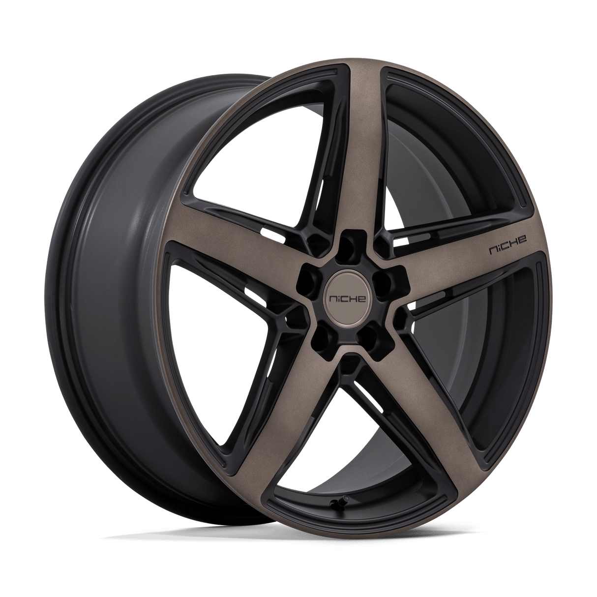 Niche 1PC M271 TERAMO MATTE BLACK W/ DOUBLE DARK TINT FACE 20X9 5x112 et25 66.56