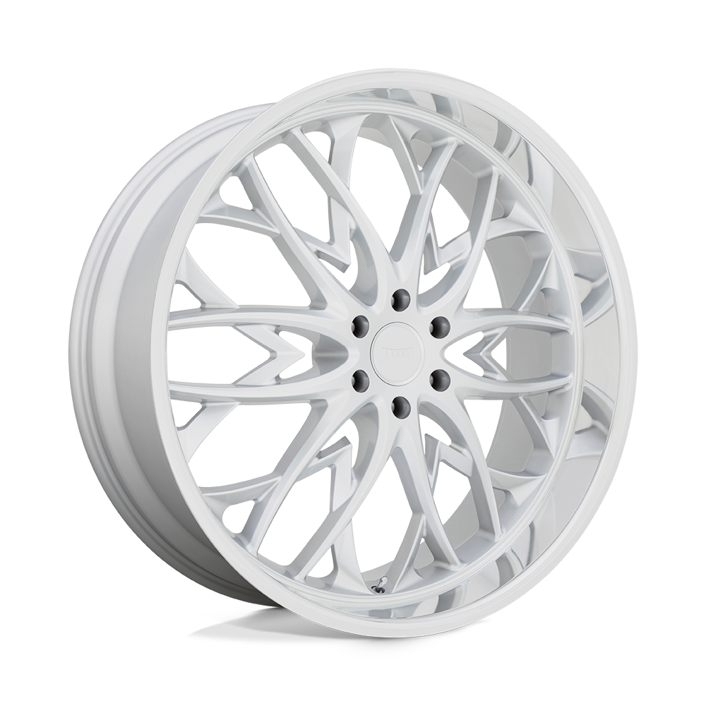 DUB 1PC S264 OG SILVER W/ DIAMOND CUT LIP 22X9.5 6x139.7 et25 106.1