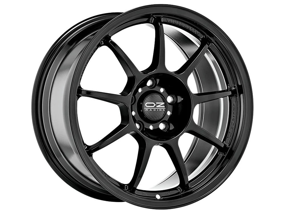 OZ ALLEGGERITA HLT 4F GLOSS BLACK 16X7 4X100 et37 CBN/A W01851200O2