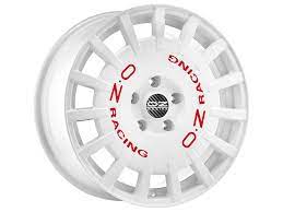 OZ RALLY RACING WHITE RED LETTERING 19X8.5 5X108 et45 CBN/A W01A2720033