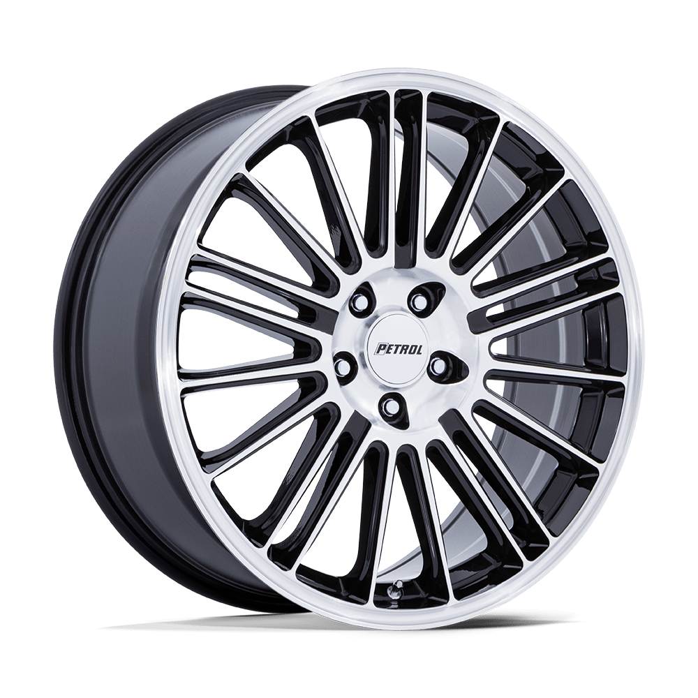 Petrol PE001 P1D GLOSS BLACK W/ MACHINED FACE 18X8 5x115 et40 72.56