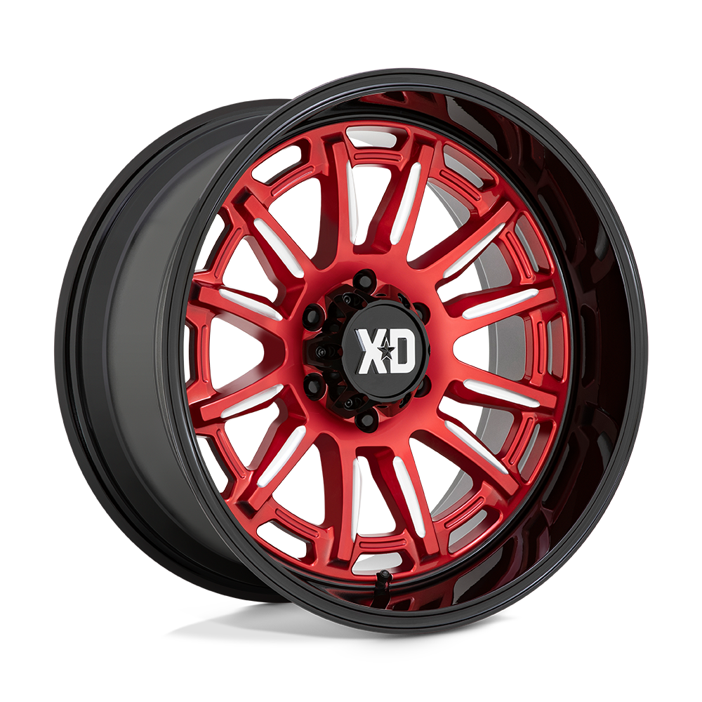 XD XD865 PHOENIX CANDY RED MILLED W/ BLACK LIP 20X9 6x139.7 et18 106.1
