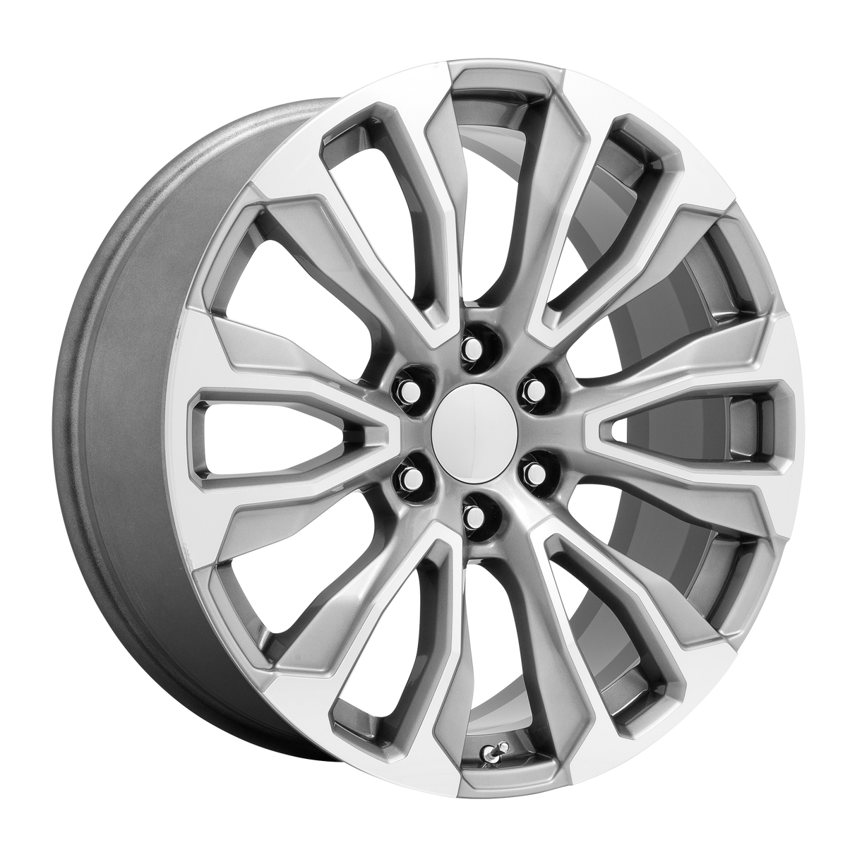 Performance Replicas PR211 SILVER MACHINED FACE 24X10 6x139.7 et31 78.1