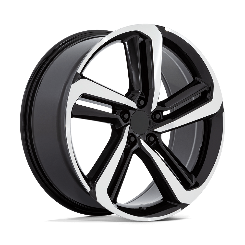 Performance Replicas PR216 GLOSS BLACK MACHINED 20X8.5 5x114.3 et45 64.15