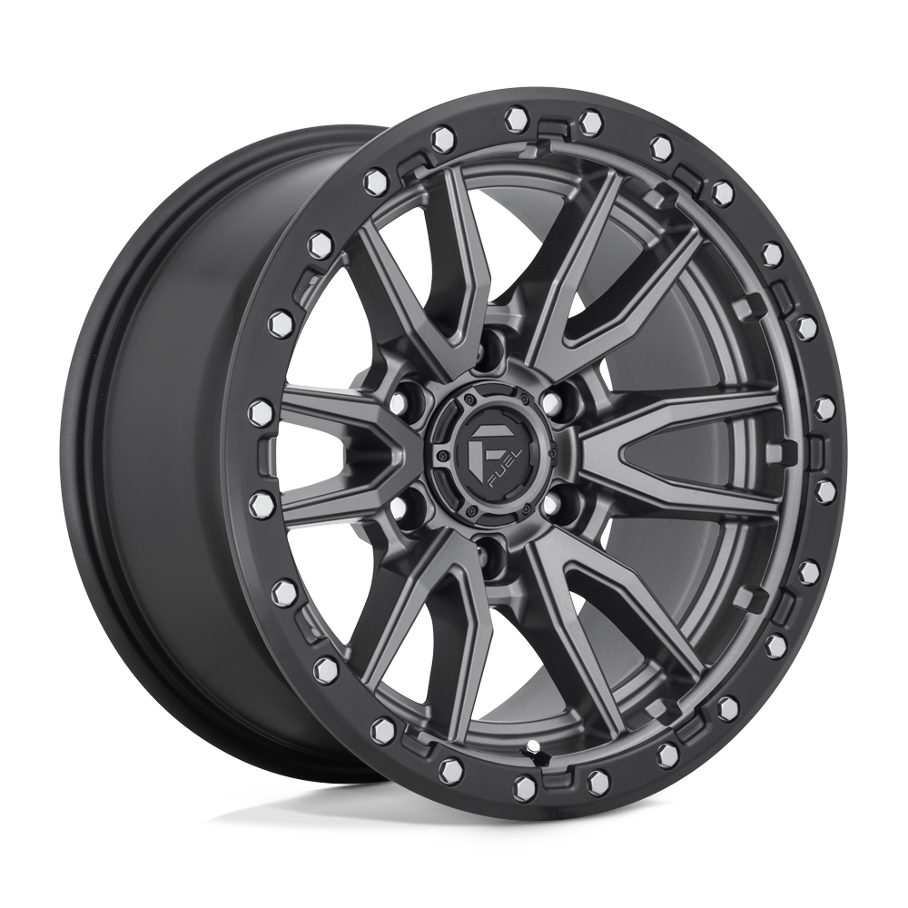 Fuel 1PC D680 REBEL MATTE GUN METAL BLACK BEAD RING 20X10 5x127 et-18 71.5
