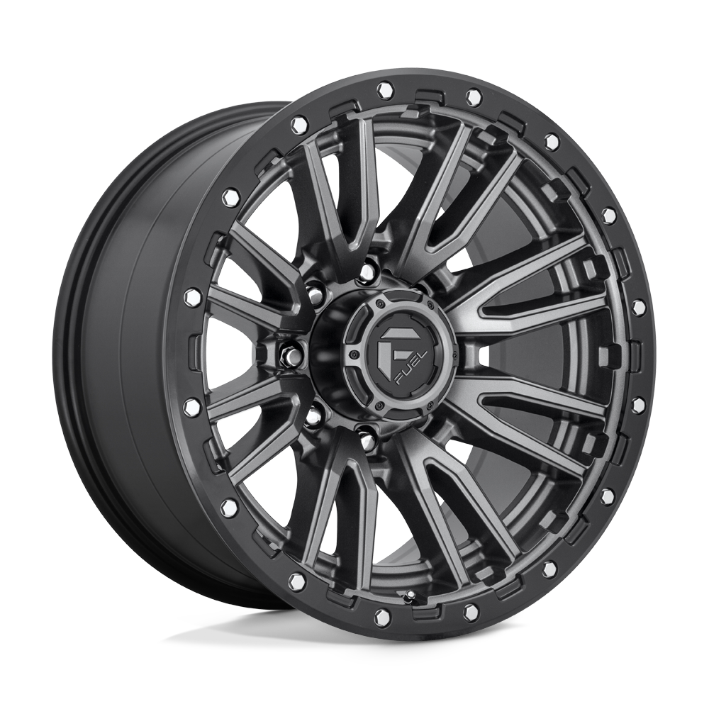 Fuel 1PC D680 REBEL MATTE GUN METAL BLACK BEAD RING 20X10 8x165.1 et-18 125.1